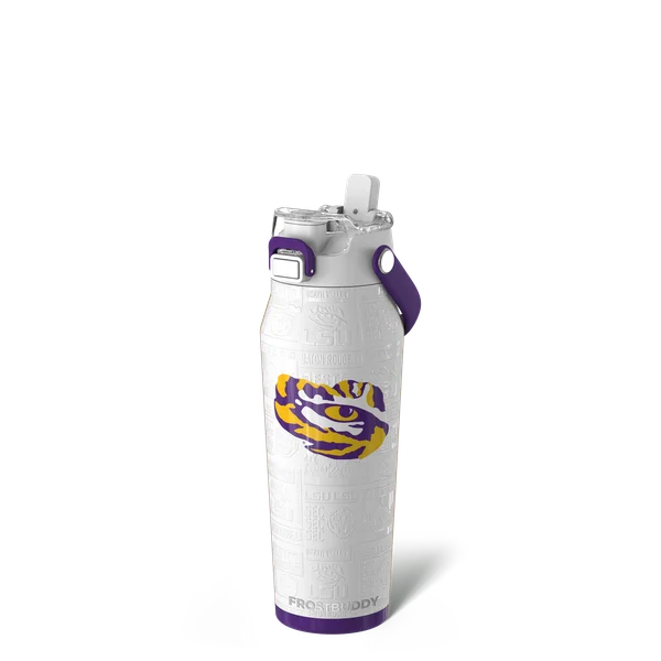 Bottle Buddy 24oz, LSU Tigers, Legacy — bottle24-lsu3dwhite
