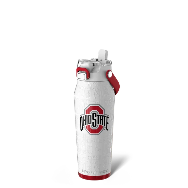 Bottle Buddy 24oz - Ohio State Buckeyes, Legacy — bottle24-ohiostate3dwhite