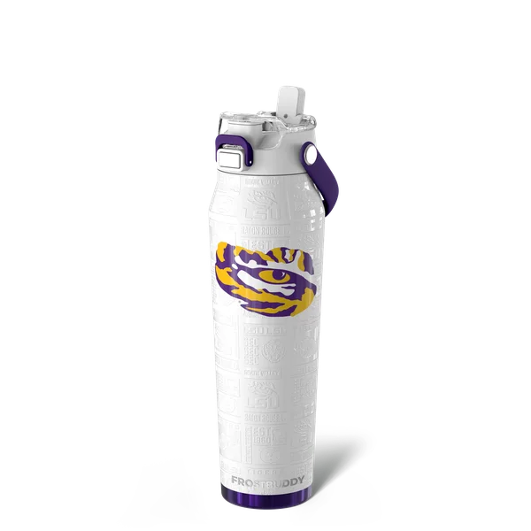 Bottle Buddy 32oz, LSU Tigers, Legacy — bottle32-lsu3dwhite