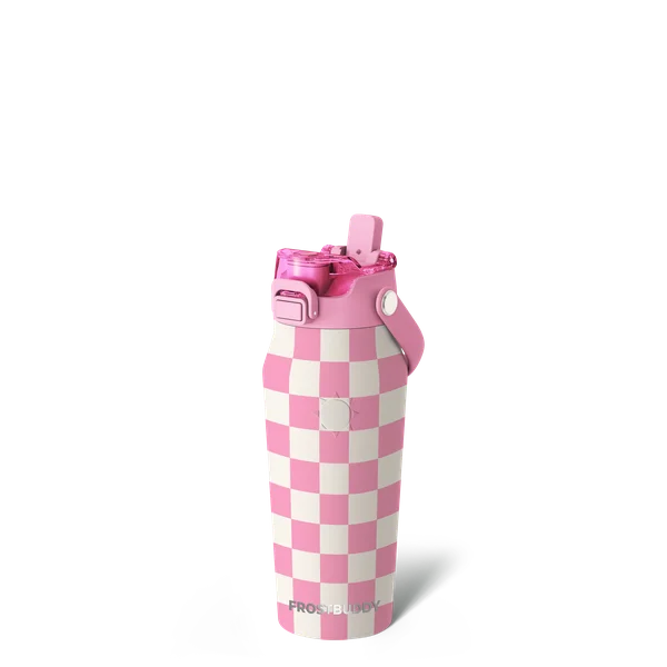 Bottle Buddy 16oz - Pink Checkered