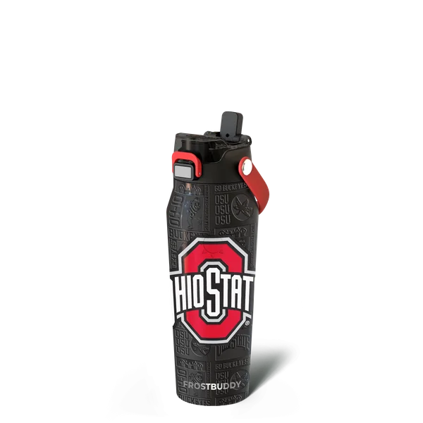Bottle Buddy 24oz, Ohio State Buckeyes, Legacy — bottle24-ohiostate3dblack