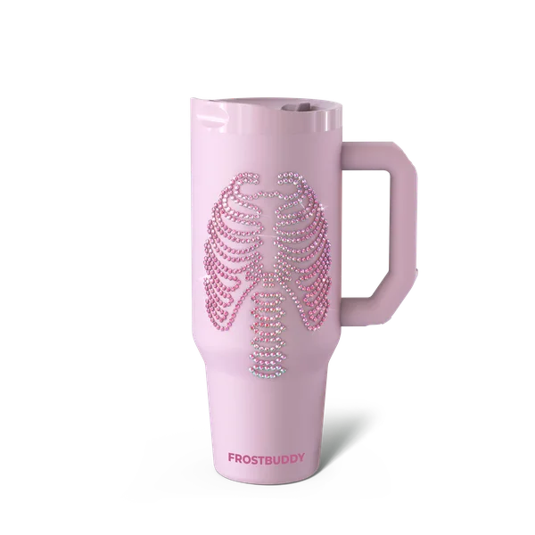 Thicc Buddy 40oz - Pink Skeleton