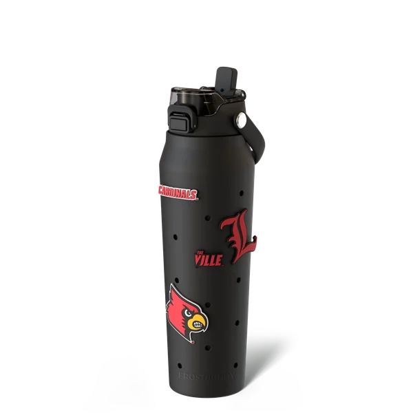 Bottle Buddy 32oz, Louisville Cardinals, Skin + Budz Bundle